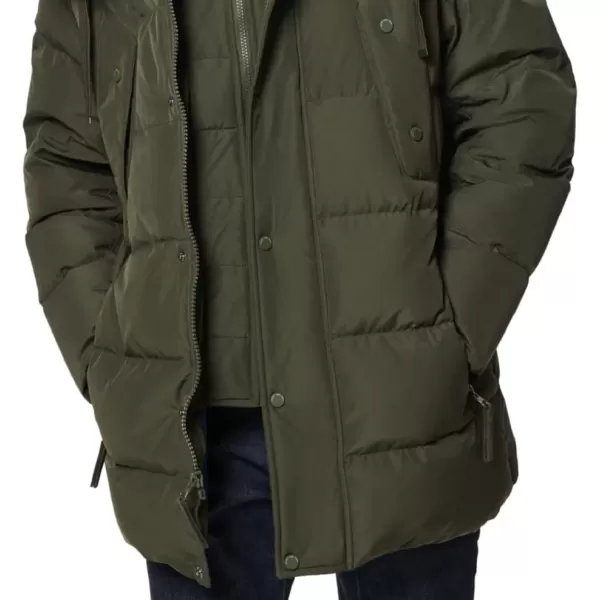 imageAndrew Marc Mens Mid Length Down JacketForest Gattica