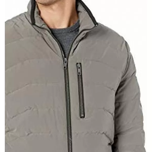 imageAndrew Marc Mens Mid Length Down JacketGunmetal Carlisle