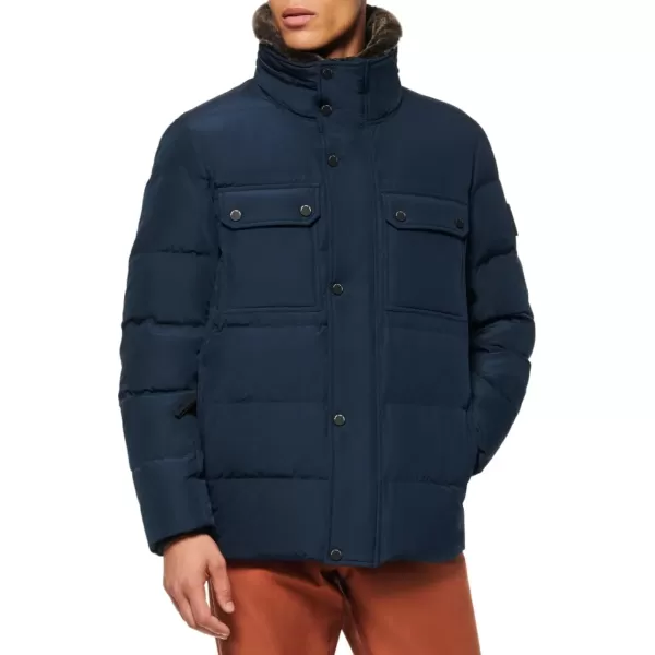 imageAndrew Marc Mens Mid Length Down JacketInk Godwin