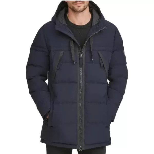 imageAndrew Marc Mens Mid Length Down JacketInk Holden