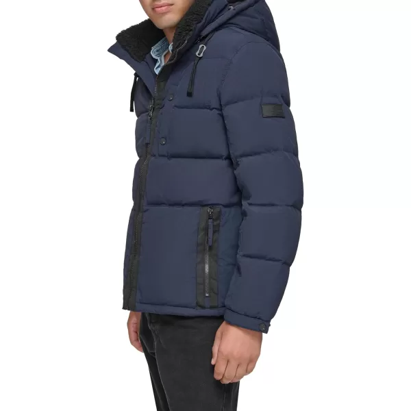 imageAndrew Marc Mens Mid Length Down JacketInk Hubble