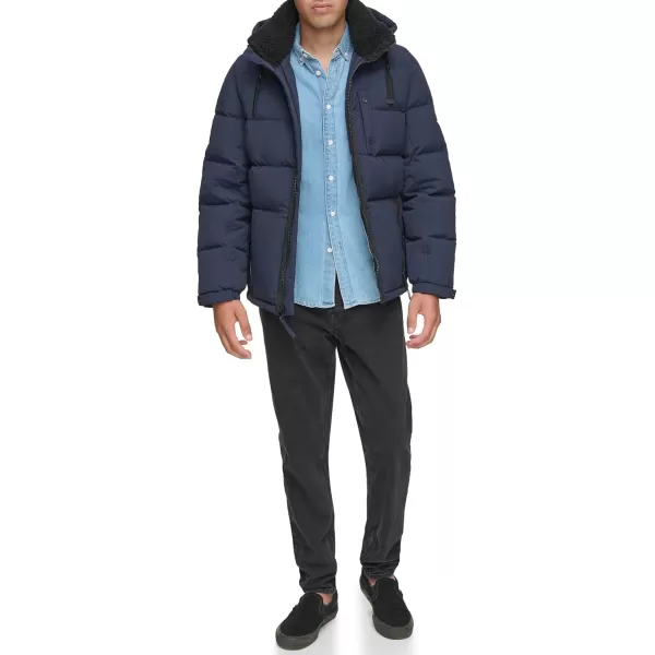 imageAndrew Marc Mens Mid Length Down JacketInk Hubble