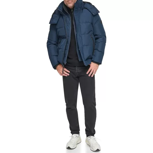 imageAndrew Marc Mens Mid Length Down JacketInk Phoenix