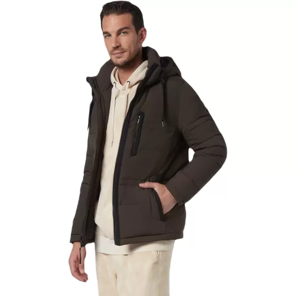 imageAndrew Marc Mens Mid Length Down JacketOlive Huxley