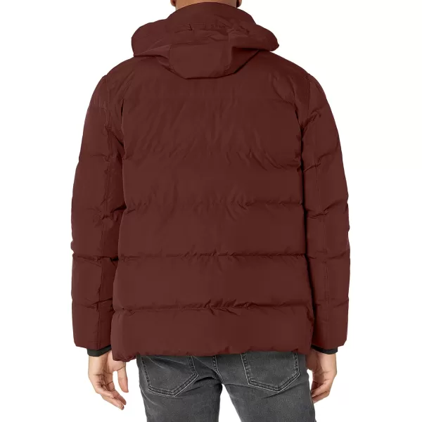 imageAndrew Marc Mens Mid Length Down JacketOxblood Stratus