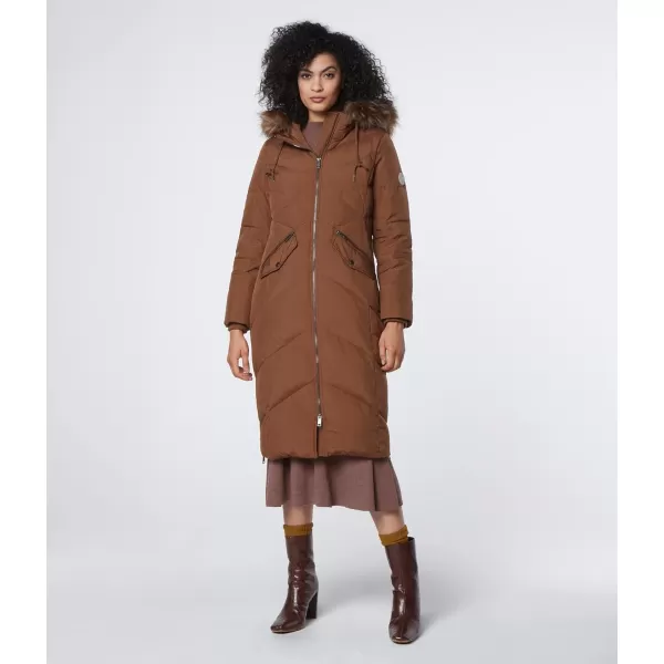 imageAndrew Marc Womens Long Down JacketLuxurious Sepia