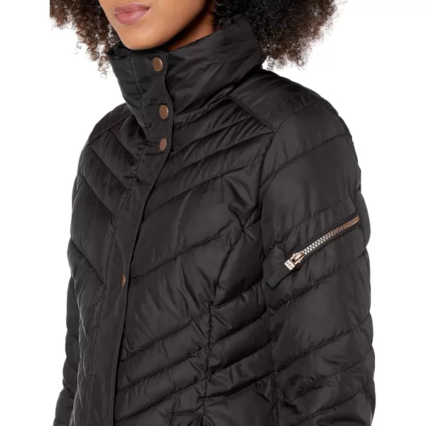 imageAndrew Marc Womens Long Down JacketSlim Long Black