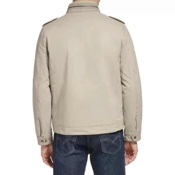 imageLevis Mens Washed Cotton Military Jacket Regular ampamp Big ampamp Tall SizesStone Filled