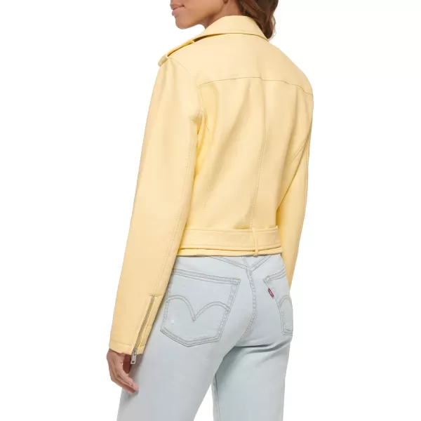 imageLevis Womens Belted Faux Leather Moto Jacket Regular ampamp Plus SizePopcorn