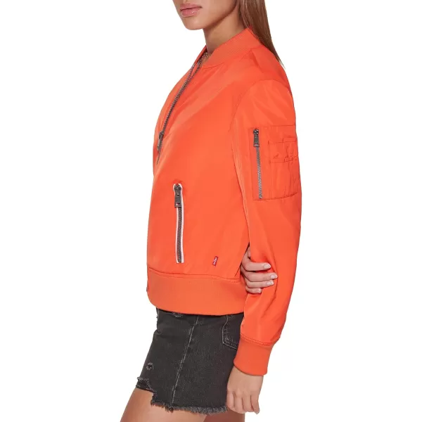 imageLevis Womens Melanie Newport Bomber Jacket Regular ampamp Plus SizeCherry Tomato