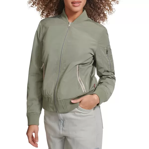 imageLevis Womens Melanie Newport Bomber Jacket Regular ampamp Plus SizeSea Green