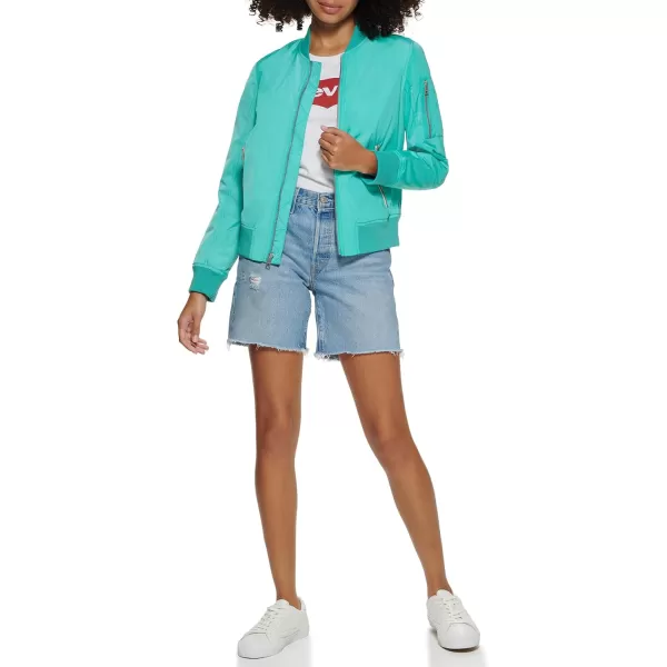 imageLevis Womens Melanie Newport Bomber Jacket Regular ampamp Plus SizeTeal