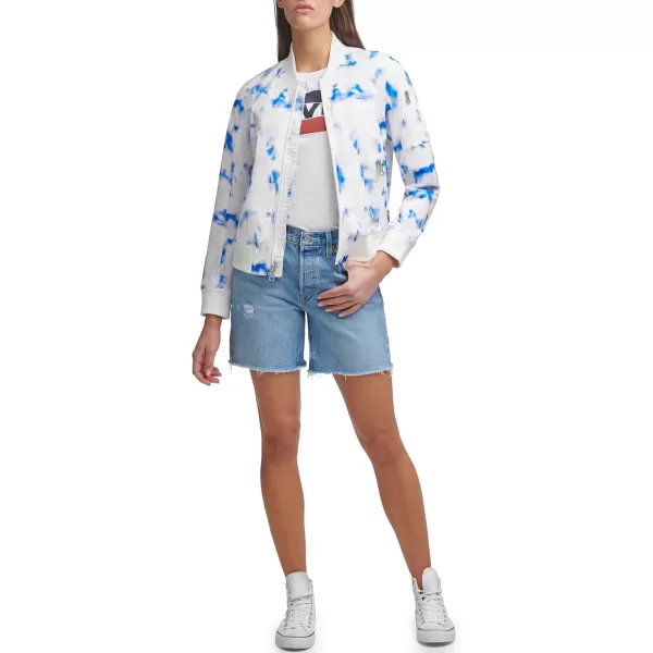 imageLevis Womens Melanie Newport Bomber Jacket Regular ampamp Plus SizeTie Dye
