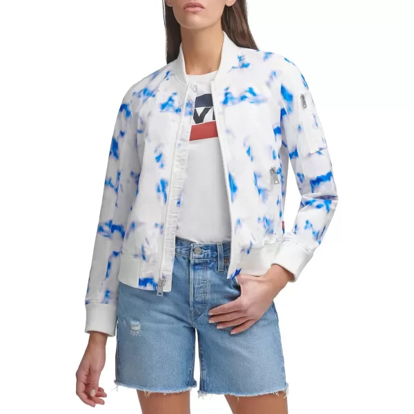 imageLevis Womens Melanie Newport Bomber Jacket Regular ampamp Plus SizeTie Dye