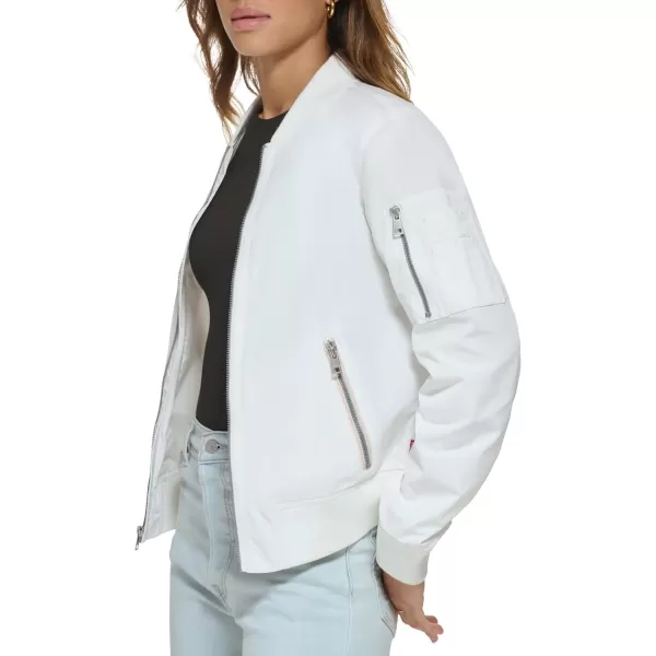 imageLevis Womens Melanie Newport Bomber Jacket Regular ampamp Plus SizeWhite