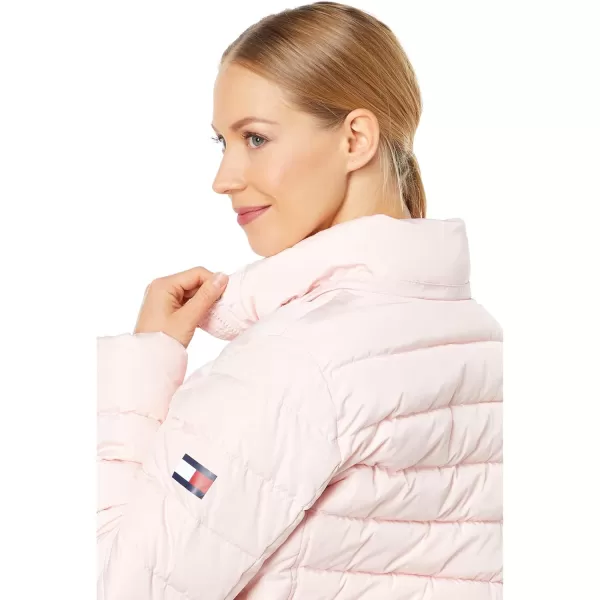 imageTommy Hilfiger Womens Fur Hooded Short Puffer JacketLotus