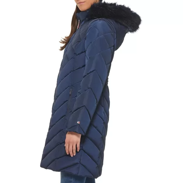 imageTommy Hilfiger Womens Long Down Puffer JacketNavy