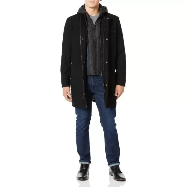 imageAndrew Marc Mens Mid Length Down JacketBlack Rowland