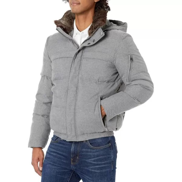 imageAndrew Marc Mens Mid Length Down JacketBlackWhite Graham