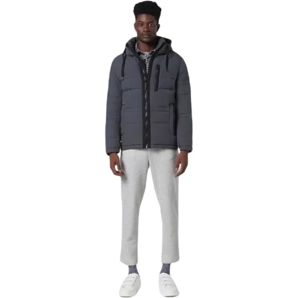 imageAndrew Marc Mens Mid Length Down JacketCharcoal Huxley