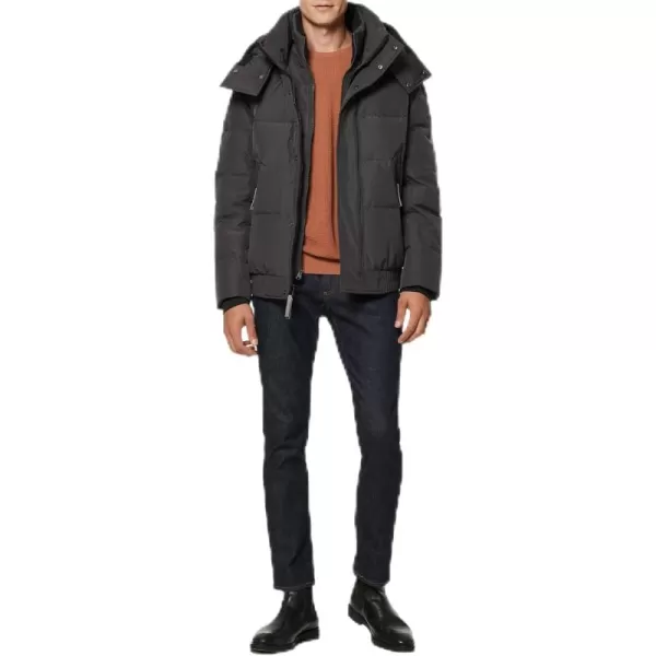 imageAndrew Marc Mens Mid Length Down JacketCharcoal Phoenix