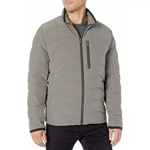 imageAndrew Marc Mens Mid Length Down JacketGunmetal Carlisle