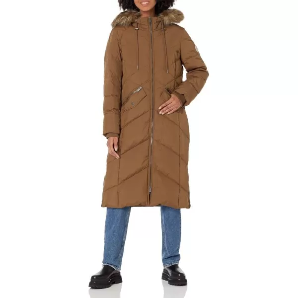 imageAndrew Marc Womens Long Down JacketLuxurious Sepia