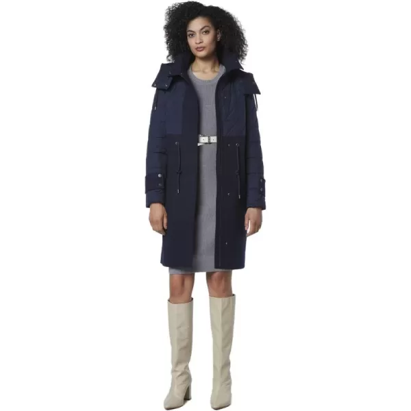 imageAndrew Marc Womens Long Down JacketQuilted Ink