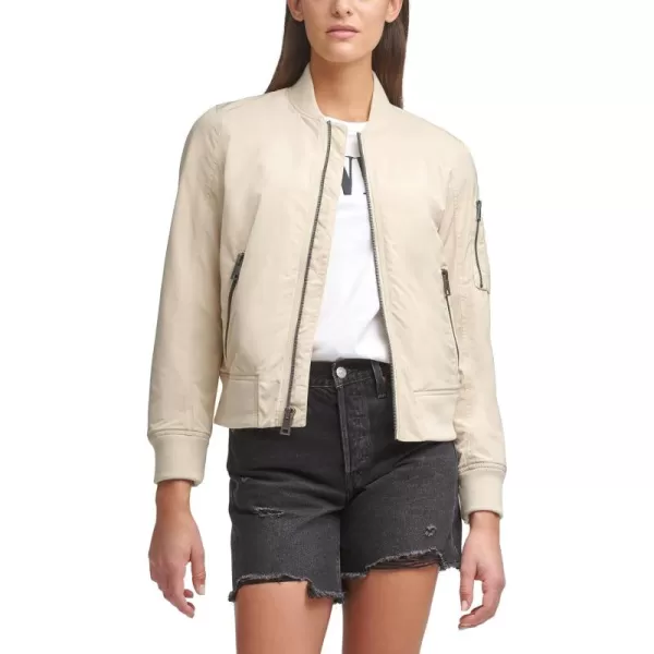 imageLevis Womens Melanie Newport Bomber Jacket Regular ampamp Plus SizeBleached Sand