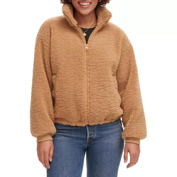 imageLevis Womens Zip Up Sherpa Teddy JacketChestnut