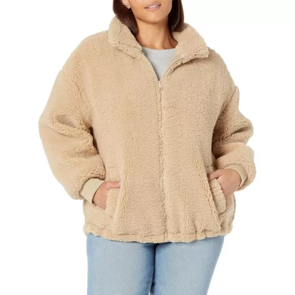 imageLevis Womens Zip Up Sherpa Teddy JacketSesame