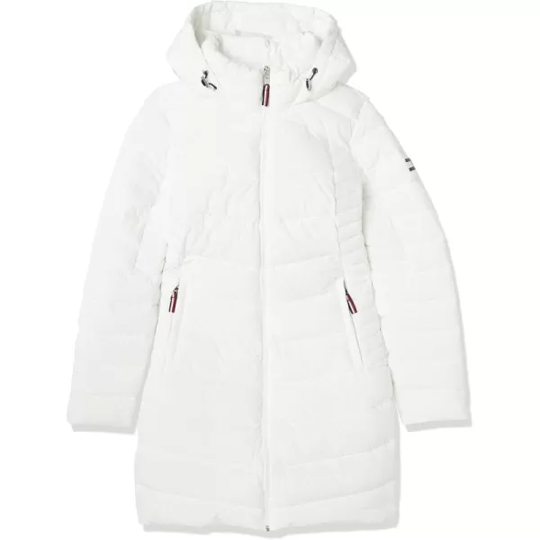 imageTommy Hilfiger Womens Long Down Puffer JacketWhite