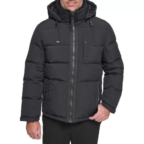 imageAndrew Marc Mens MidLength Puffer JacketBlack Hubble