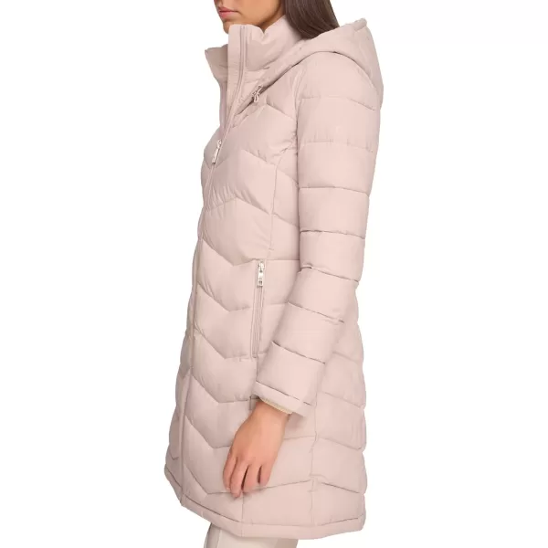 imageCalvin Klein Womens Long BibFront LightWeight JacketCappuccino