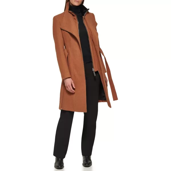 imageCalvin Klein Womens Wool JacketAngled Twill Dark Camel