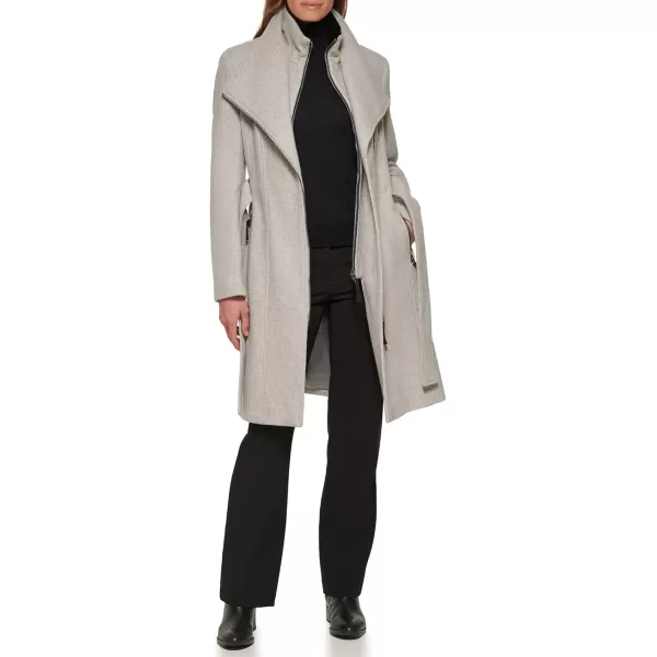 imageCalvin Klein Womens Wool JacketAngled Twill Light Grey