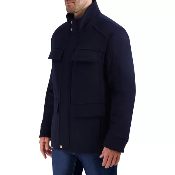 imageCole Haan Mens Wool MultiPocket CoatNavy