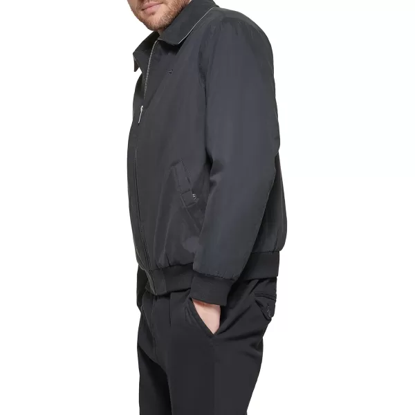 imageDockers Mens Micro Twill Golf Bomber Jacket Standard and Big ampamp TallBlack