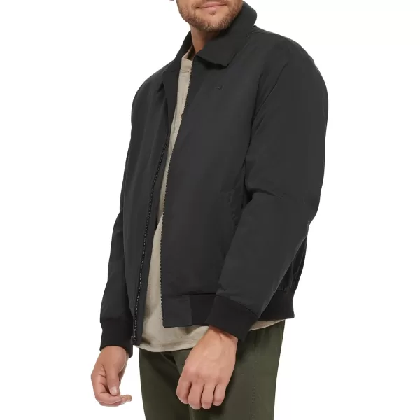 imageDockers Mens Micro Twill Golf Bomber Jacket Standard and Big ampamp TallBlack Filled