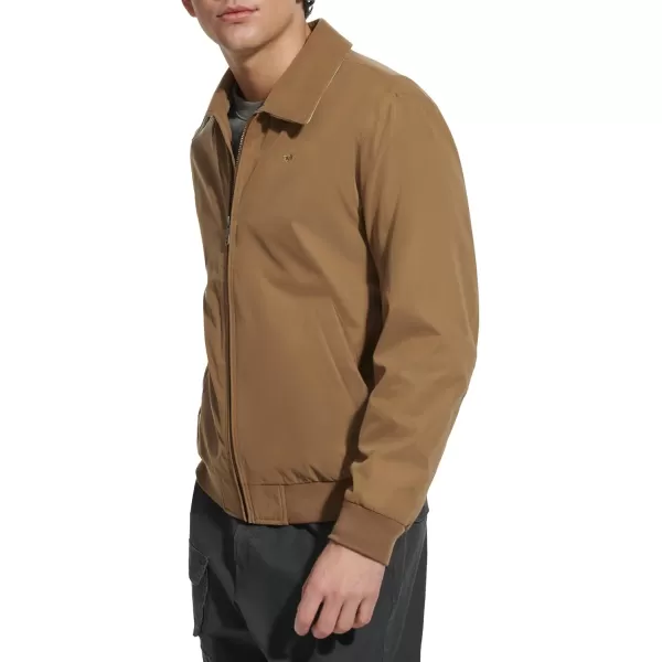 imageDockers Mens Micro Twill Golf Bomber Jacket Standard and Big ampamp TallBrown Unfilled