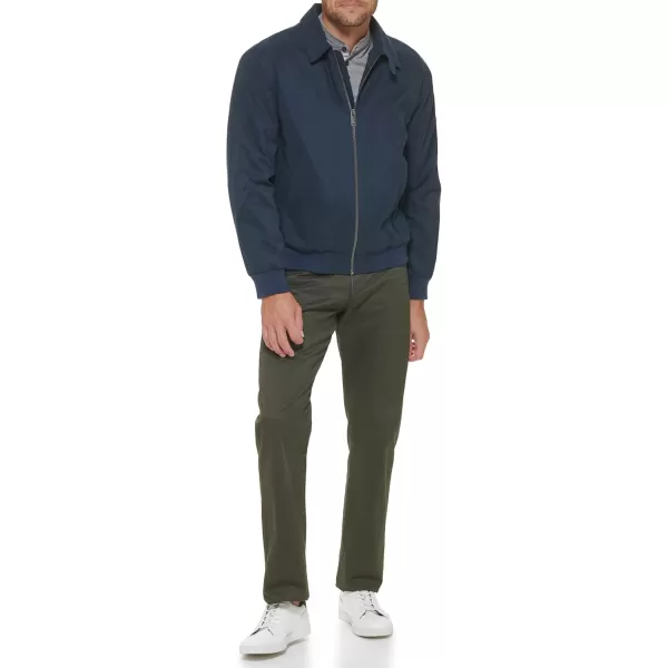 imageDockers Mens Micro Twill Golf Bomber Jacket Standard and Big ampamp TallDark Navy Filled