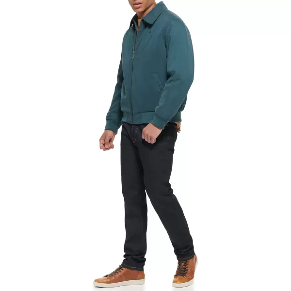 imageDockers Mens Micro Twill Golf Bomber Jacket Standard and Big ampamp TallForest Filled