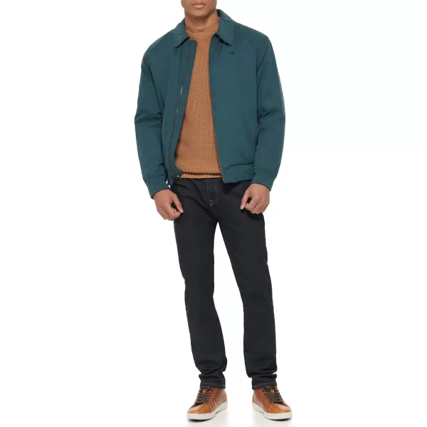 imageDockers Mens Micro Twill Golf Bomber Jacket Standard and Big ampamp TallForest Filled