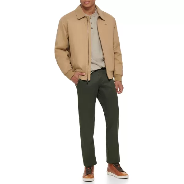 imageDockers Mens Micro Twill Golf Bomber Jacket Standard and Big ampamp TallGold Filled