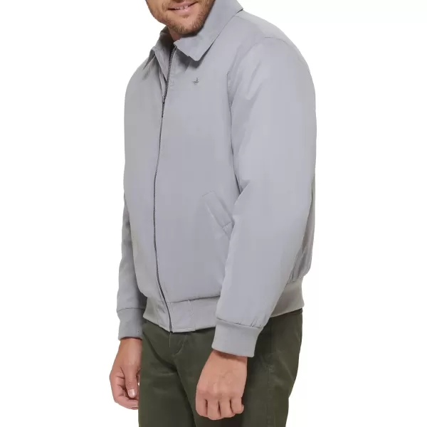 imageDockers Mens Micro Twill Golf Bomber Jacket Standard and Big ampamp TallGrey Filled