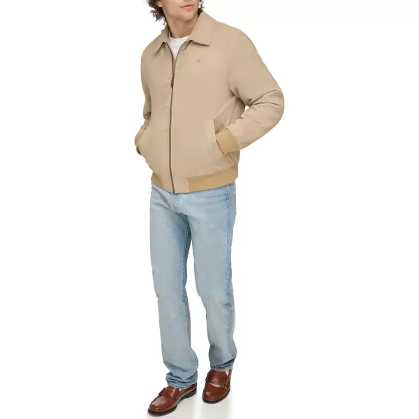 imageDockers Mens Micro Twill Golf Bomber Jacket Standard and Big ampamp TallHarvest Gold Filled