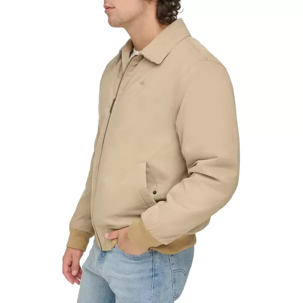 imageDockers Mens Micro Twill Golf Bomber Jacket Standard and Big ampamp TallHarvest Gold Filled