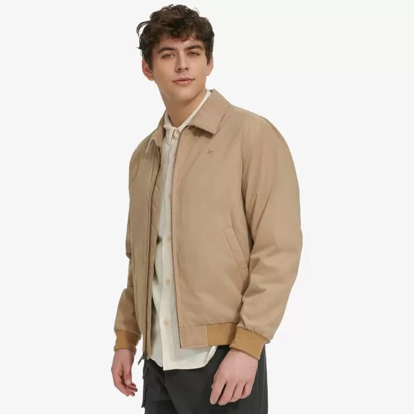 imageDockers Mens Micro Twill Golf Bomber Jacket Standard and Big ampamp TallHarvest Gold Unfilled