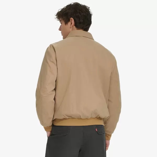 imageDockers Mens Micro Twill Golf Bomber Jacket Standard and Big ampamp TallHarvest Gold Unfilled