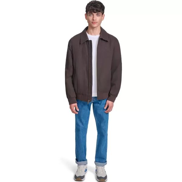 imageDockers Mens Micro Twill Golf Bomber Jacket Standard and Big ampamp TallMolasses Filled